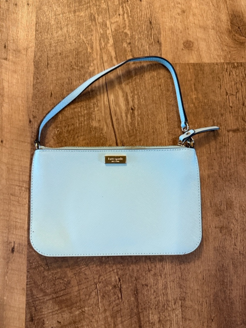 BUNDLE ALERT! Kate Spade Bundle Wristlet & Wallet Set Light Blue & Pink Leather